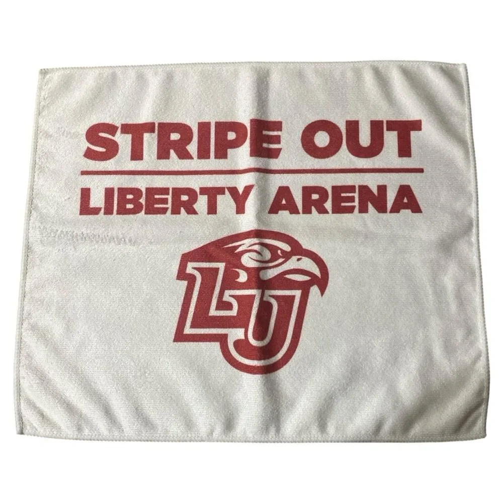 Liberty Flames White Rally Towel 15x18 Inches University Cotton BWM Global